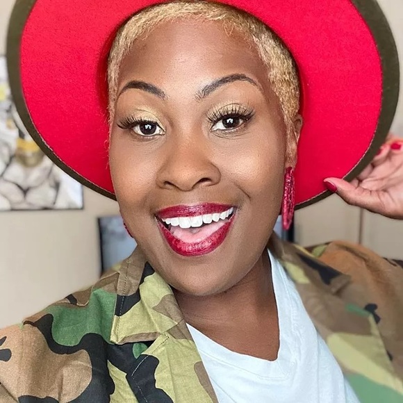 Vegan Wool Wide Firm Brim FA BiColor Fedora Hat - Picture 7 of 14